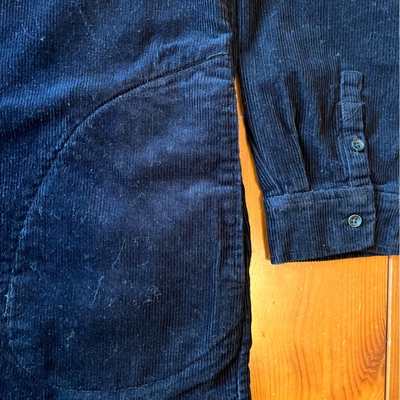 Zara Jackets & Coats Zara Shirt Jacket Navy Blue Corduroy Long